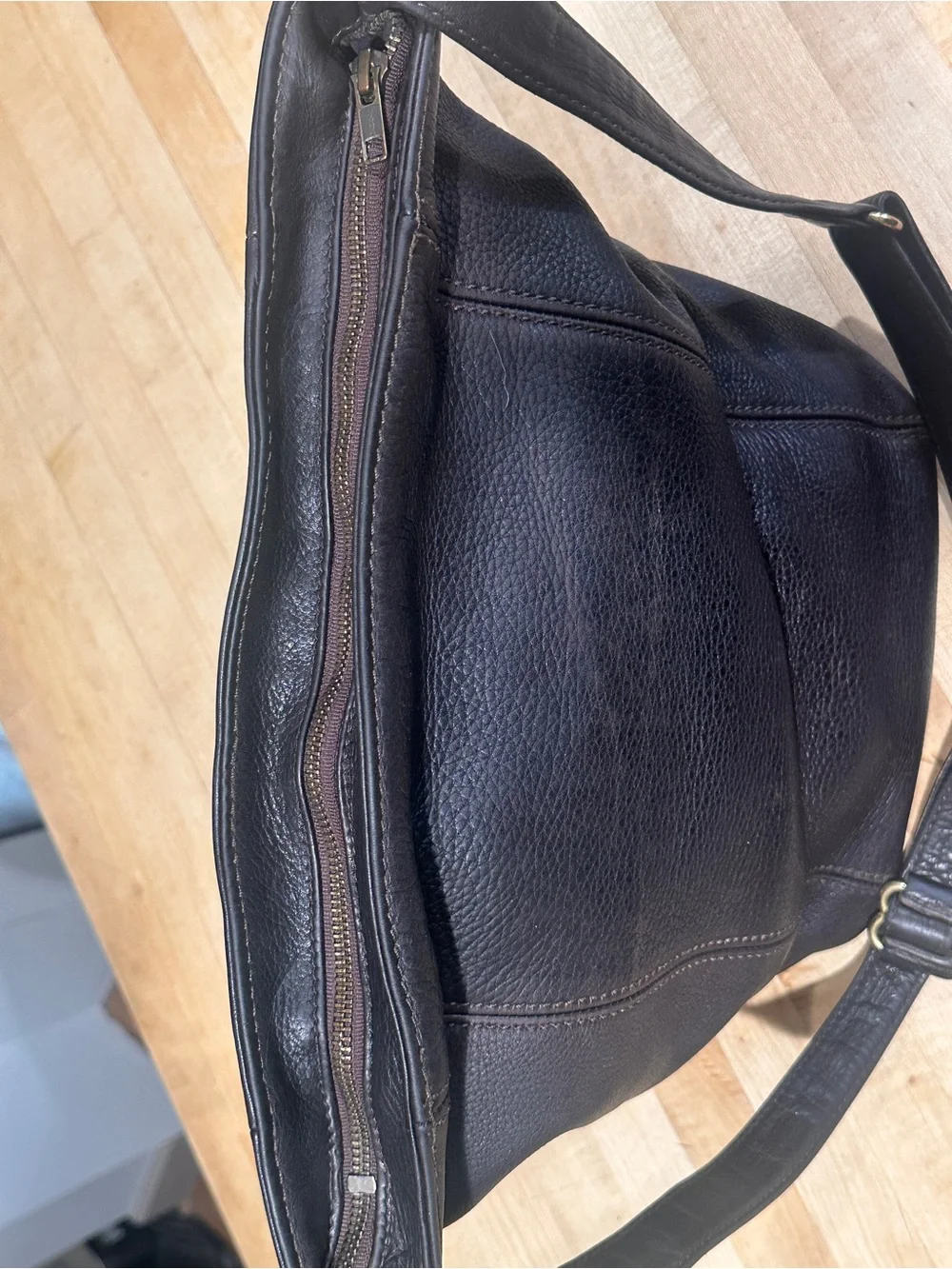 COACH Vintage ‘90s 4927 Sonoma Soft Bucket Bag  Saddle pebble Leather